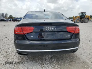 2013 Audi A8 4.0L with VIN WAUA2AFD3DN026967, listed as a Copart auction lot 60800425 with 87,836 mi miles and Salvage title. Bid and sale history available at DreamBid. Image 6.