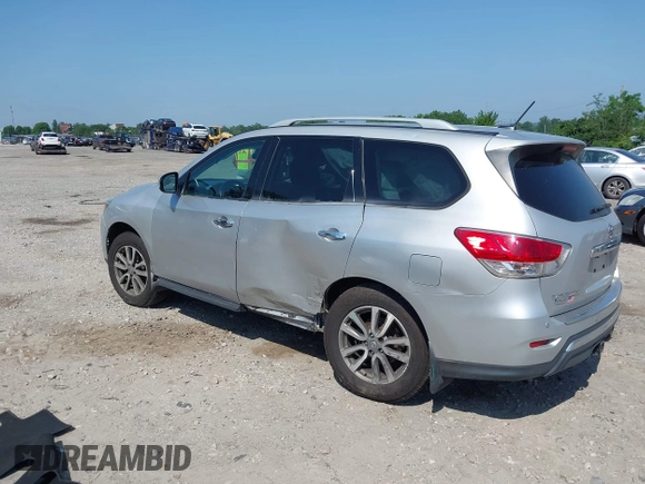 2014 Nissan Pathfinder S z VIN 5N1AR2MM6EC718091, wystawiony jako IAAI lot #42571109 z przebiegiem 72 907 mil mil oraz . Historia ofert i sprzedaży dostępna na DreamBid. Obrazek 3.