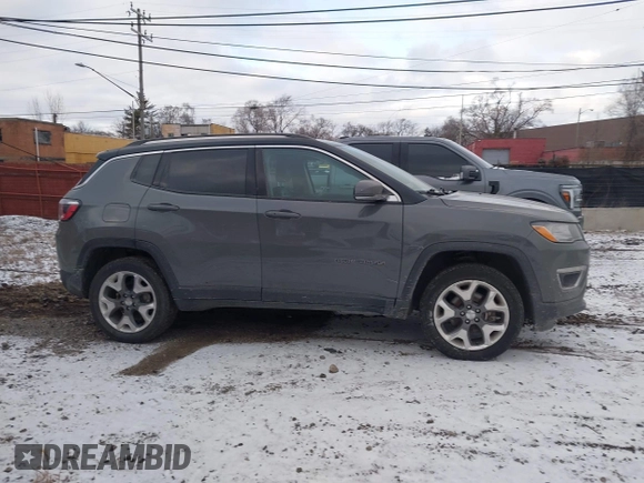 2020 Jeep Compass Limited with VIN 3C4NJDCBXLT104350, listed as a IAAI auction lot 41251659 with 151,379 mi miles. Bid and sale history available at carsss.com. Image 14.
