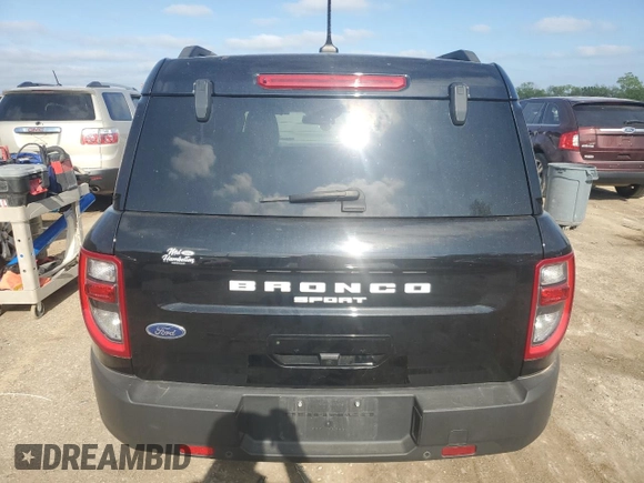 2021 Ford Bronco Sport Outer Banks with VIN 3FMCR9C66MRA59546, listed as a Copart auction lot 54226735 with 81,369 mi miles and Salvage title. Bid and sale history available at DreamBid. Image 6.