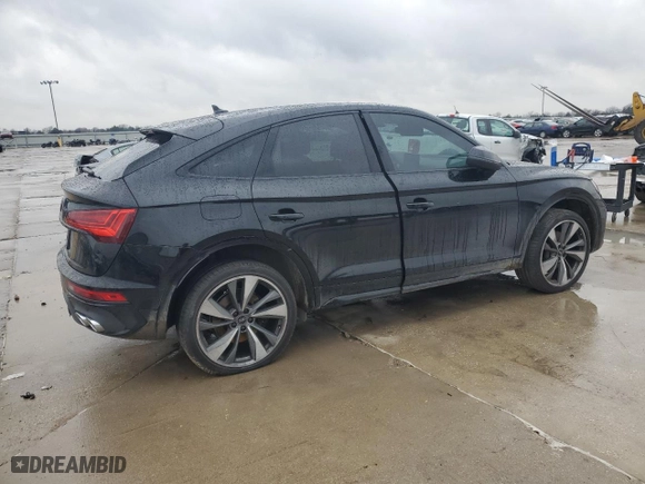 2024 Audi SQ5 Sportback Premium Plus with VIN WA124AFYXR2074022, listed as a Copart auction lot 87796575 with 6,124 mi miles and Clean Title. Bid and sale history available at carsss.com. Image 3.
