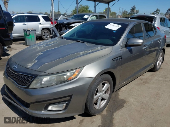 2014 Kia Optima LX with VIN 5XXGM4A74EG281912, listed as a IAAI auction lot 42691129 with 160,875 mi miles and . Bid and sale history available at DreamBid. Image 2.