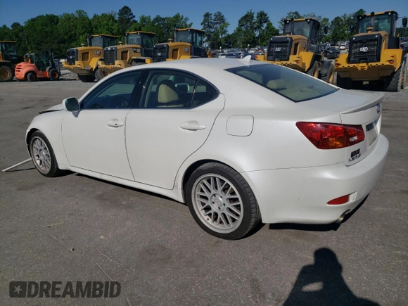 2008 Lexus IS 250 z VIN JTHBK262985081455, wystawiony jako Copart lot #57862925 z przebiegiem 214 639 mil mil oraz Szkoda całkowita • Salvage title. Historia ofert i sprzedaży dostępna na DreamBid. Obrazek 2.