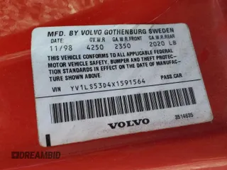 1999 Volvo S70 z VIN YV1LS53D4X1591564, wystawiony jako Copart lot #85582714 z przebiegiem 216 866 mil mil oraz Szkoda całkowita • Salvage title. Historia ofert i sprzedaży dostępna na DreamBid. Obrazek 12.