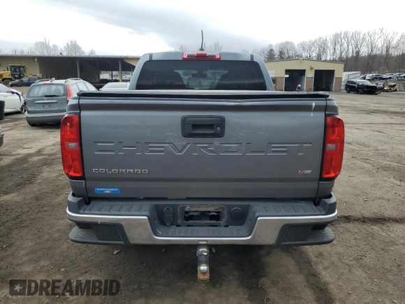 2021 Chevrolet Colorado 4WD Work Truck with VIN 1GCGTBEN3M1196652, listed as a Copart auction lot 47088715 with 111,191 mi miles and Salvage title. Bid and sale history available at DreamBid. Image 6.