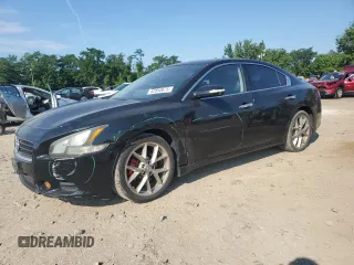 2011 Nissan Maxima SV with VIN 1N4AA5APXBC861543, listed as a Copart auction lot 62850675 with 158,383 mi miles and Salvage title. Bid and sale history available at DreamBid. Image 1.