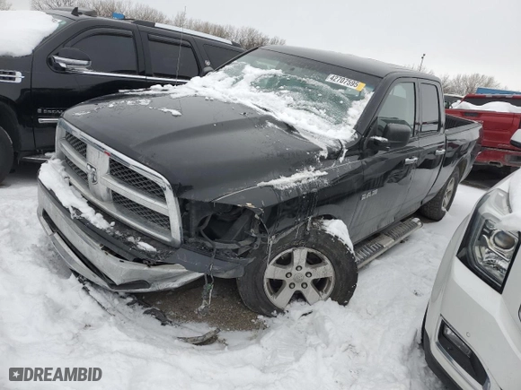 2009 Dodge Ram 1500 SLT with VIN 1D3HV18P29S784444, listed as a Copart auction lot 42707595 with 151,376 mi miles and Salvage Title. Bid and sale history available at carsss.com. Image 1.
