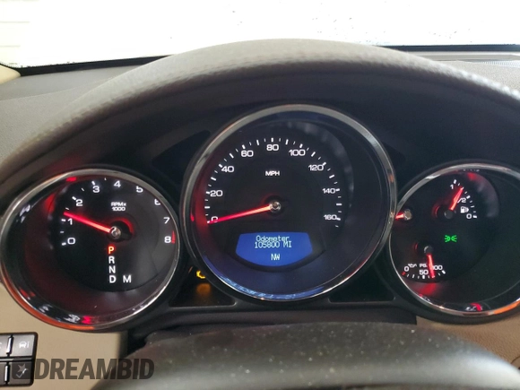 2012 Cadillac CTS Luxury with VIN 1G6DG5E57C0125969, listed as a Copart auction lot 49002865 with 105,800 mi miles and Salvage Title. Bid and sale history available at DreamBid. Image 9.