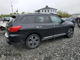 2018 Nissan Pathfinder SL z VIN 5N1DR2MM7JC664789, wystawiony jako Copart lot #55627295 z przebiegiem 95 165 mil mil oraz Szkoda całkowita • Salvage title. Historia ofert i sprzedaży dostępna na DreamBid. Obrazek 3.