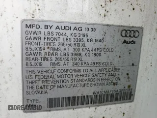2010 Audi Q7 Premium z VIN WA1CMAFE5AD002356, wystawiony jako Copart lot #60822805 z przebiegiem 177 191 mil mil oraz Czysty tytuł • Clean title. Historia ofert i sprzedaży dostępna na DreamBid. Obrazek 13.
