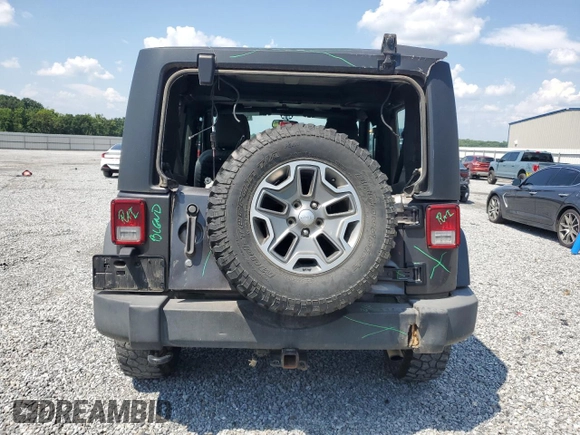 2017 Jeep Wrangler Rubicon with VIN 1C4BJWCG0HL675472, listed as a Copart auction lot 62751365 with 86,338 mi miles and Salvage title. Bid and sale history available at DreamBid. Image 6.
