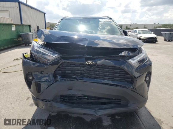 2025 Toyota RAV4 XLE Premium with VIN 2T3C1RFV5SW372661, listed as a Copart auction lot 58732625 with 14,426 mi miles and Salvage title. Bid and sale history available at DreamBid. Image 5.