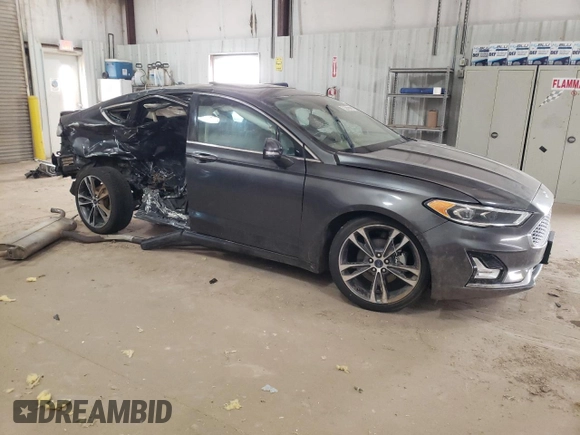 2019 Ford Fusion Titanium with VIN 3FA6P0D96KR221769, listed as a Copart auction lot 49126755 with 111,732 mi miles and Clean Title. Bid and sale history available at carsss.com. Image 4.