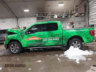 2023 Ford F-150 XL with VIN 1FTFW1ED8PFA30462, listed as a IAAI auction lot 41587146 with 64,833 mi miles. Bid and sale history available at carsss.com. Image 14.