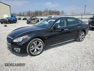 2019 Infiniti Q70 Luxe z VIN JN1BY1PR1KM725309, wystawiony jako Copart lot #48998815 z przebiegiem 78 747 mil mil oraz Szkoda całkowita • Salvage title. Historia ofert i sprzedaży dostępna na DreamBid. Obrazek 1.