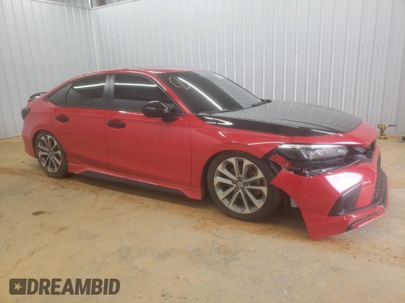 2023 Honda Civic Si z VIN 2HGFE1E56PH475990, wystawiony jako Copart lot #56703485 z przebiegiem 45 187 mil mil oraz Czysty tytuł • Clean title. Historia ofert i sprzedaży dostępna na DreamBid. Obrazek 4.