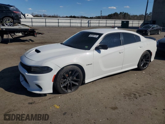 2020 Dodge Charger R/T with VIN 2C3CDXCT6LH107641, listed as a Copart auction lot 50769115 with 82,206 mi miles and Salvage Title. Bid and sale history available at carsss.com. Image 1.