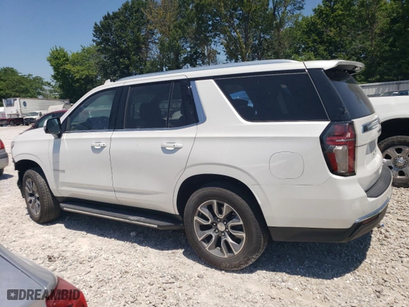 2022 Chevrolet Tahoe LT with VIN 1GNSKNKD9NR299563, listed as a Copart auction lot 57816564 with 18,860 mi miles and Salvage Title. Bid and sale history available at carsss.com. Image 2.