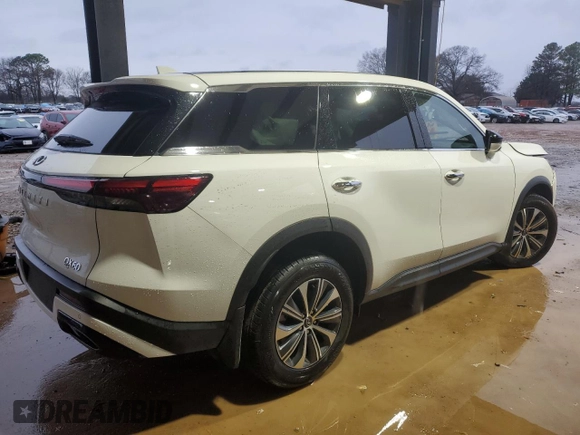 2025 Infiniti QX60 с VIN 5N1AL1ER5SC336507, выставлен на аукционе Copart как лот 53076215 с пробегом 618 миль миль и Списание • Salvage title. История ставок и продаж доступна на DreamBid. Изображение 3.