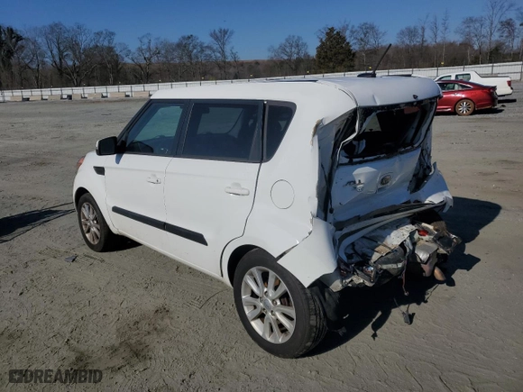 2013 Kia Soul + with VIN KNDJT2A61D7754905, listed as a Copart auction lot 46661695 with 144,850 mi miles and Salvage Title. Bid and sale history available at carsss.com. Image 2.