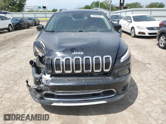 2018 Jeep Cherokee Overland with VIN 1C4PJMJX5JD525872, listed as a Copart auction lot 53783655 with 112,396 mi miles and Salvage title. Bid and sale history available at DreamBid. Image 5.