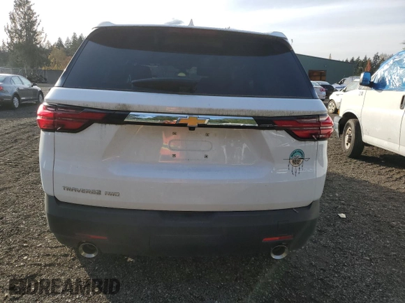 2023 Chevrolet Traverse LS with VIN 1GNEVLKW1PJ224447, listed as a Copart auction lot 77578034 with 0 mi miles and Salvage Title. Bid and sale history available at carsss.com. Image 6.