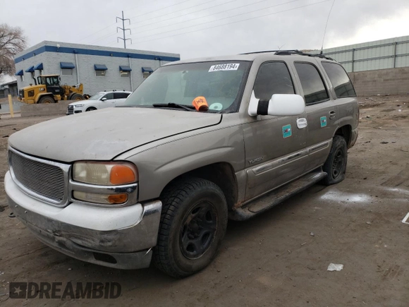 2001 GMC Yukon SLT with VIN 1GKEK13T41J177808, listed as a Copart auction lot 84688194 with 0 mi miles and Salvage Title. Bid and sale history available at carsss.com. Image 1.