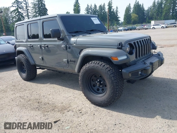 2019 Jeep Wrangler Unlimited Sahara with VIN 1C4HJXEG6KW644553, listed as a IAAI auction lot 42465842 with 40,226 mi miles and . Bid and sale history available at DreamBid. Image 1.