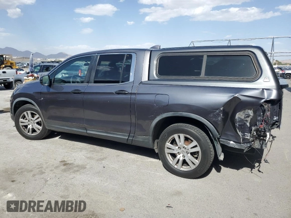 2017 Honda Ridgeline RT with VIN 5FPYK2F26HB008349, listed as a Copart auction lot 56672595 with 222,528 mi miles and Salvage title. Bid and sale history available at DreamBid. Image 2.