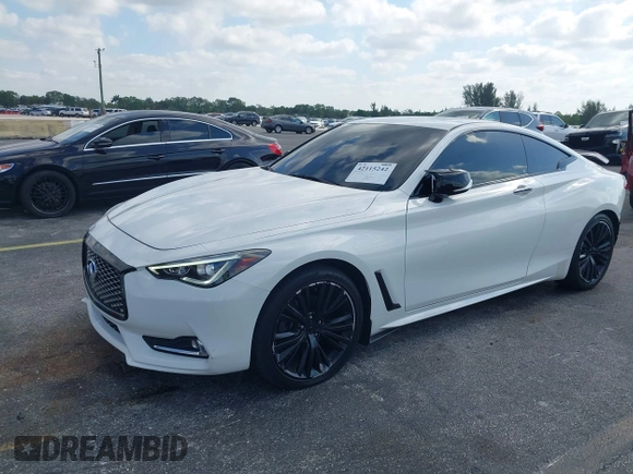 2017 Infiniti Q60 2.0t Premium with VIN JN1CV7EK7HM110553, listed as a IAAI auction lot 42115242 with 83,129 mi miles. Bid and sale history available at carsss.com. Image 20.