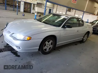2004 Chevrolet Monte Carlo SS with VIN 2G1WX15K949198779, listed as a Copart auction lot 41872845 with 208,424 mi miles and Salvage Title. Bid and sale history available at carsss.com. Image 1.