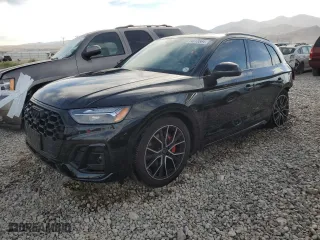 2023 Audi SQ5 Premium Plus with VIN WA1B4AFY8P2145974, listed as a Copart auction lot 74813564 with 15,394 mi miles and Salvage Title. Bid and sale history available at carsss.com. Image 1.