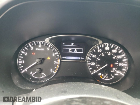 2017 Nissan Pathfinder SV z VIN 5N1DR2MN5HC909799, wystawiony jako Copart lot #43310305 z przebiegiem 69 599 mil mil oraz Szkoda całkowita • Salvage title. Historia ofert i sprzedaży dostępna na DreamBid. Obrazek 9.