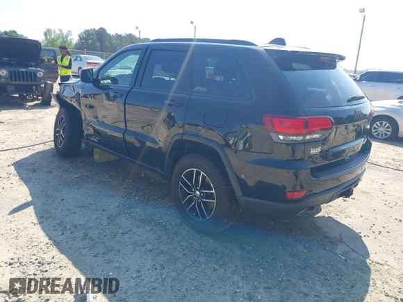 2017 Jeep Grand Cherokee Trailhawk with VIN 1C4RJFLG4HC940652, listed as a IAAI auction lot 42135489 with 102,593 mi miles and . Bid and sale history available at DreamBid. Image 3.
