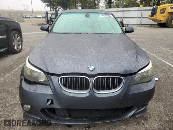 2009 BMW 5 Series 550i with VIN WBANW53559CT55926, listed as a Copart auction lot 50582505 with Not Provided miles and Salvage Title. Bid and sale history available at carsss.com. Image 5.