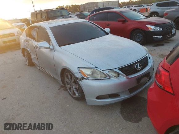 2008 Lexus GS 350 with VIN JTHBE96S380037190, listed as a IAAI auction lot 41780610 with 259,432 mi miles. Bid and sale history available at carsss.com. Image 1.