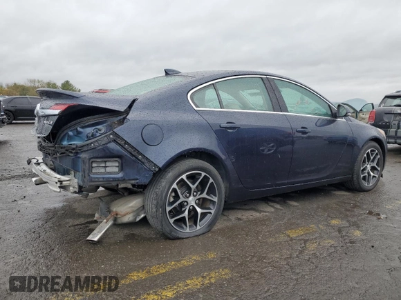 2017 Buick Regal Sport Touring with VIN 2G4GL5EX4H9196496, listed as a Copart auction lot 52762705 with 54,553 mi miles and Salvage Title. Bid and sale history available at DreamBid. Image 3.
