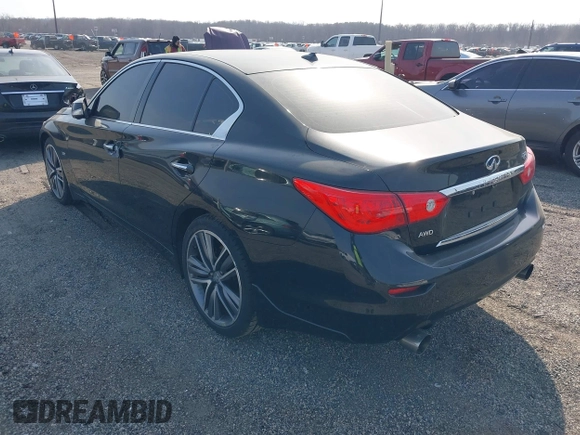 2017 Infiniti Q50 Premium with VIN JN1EV7AR2HM831181, listed as a IAAI auction lot 41804867 with 80,686 mi miles and . Bid and sale history available at DreamBid. Image 3.