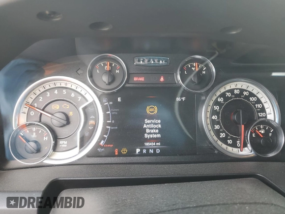 2016 Ram 1500 Lone Star with VIN 3C6RR6LT2GG288736, listed as a Copart auction lot 45669965 with 185,434 mi miles and Salvage Title. Bid and sale history available at carsss.com. Image 9.