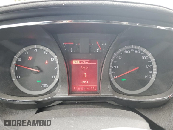 2013 GMC Terrain SLE with VIN 2GKALSEK4D6231048, listed as a Copart auction lot 53974525 with 104,014 mi miles and Salvage Title. Bid and sale history available at DreamBid. Image 9.