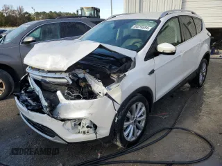 2017 Ford Escape Titanium with VIN 1FMCU0JD9HUB48912, listed as a Copart auction lot 84016554 with 52,199 mi miles and Salvage Title. Bid and sale history available at carsss.com. Image 1.