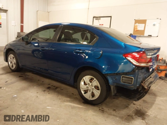 2015 Honda Civic Sedan LX with VIN 2HGFB2F51FH558237, listed as a IAAI auction lot 41986522 with 122,414 mi miles. Bid and sale history available at carsss.com. Image 3.