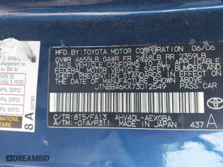 2007 Toyota Camry Hybrid with VIN JTNBB46KX73012549, listed as a IAAI auction lot 42045992 with 208,535 mi miles. Bid and sale history available at carsss.com. Image 9.