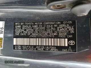 2006 Scion tC z VIN JTKDE177760077915, wystawiony jako Copart lot #60765164 z przebiegiem 152 483 mil mil oraz Szkoda całkowita • Salvage title. Historia ofert i sprzedaży dostępna na DreamBid. Obrazek 12.