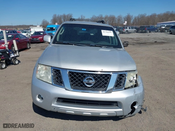 2008 Nissan Pathfinder LE with VIN 5N1AR18B98C620745, listed as a IAAI auction lot 41768199 with 208,299 mi miles. Bid and sale history available at carsss.com. Image 12.
