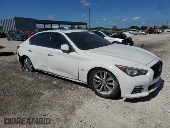 2017 Infiniti Q50 Premium z VIN JN1EV7AP5HM737908, wystawiony jako Copart lot #57037925 z przebiegiem 68 606 mil mil oraz Szkoda całkowita • Salvage title. Historia ofert i sprzedaży dostępna na DreamBid. Obrazek 4.
