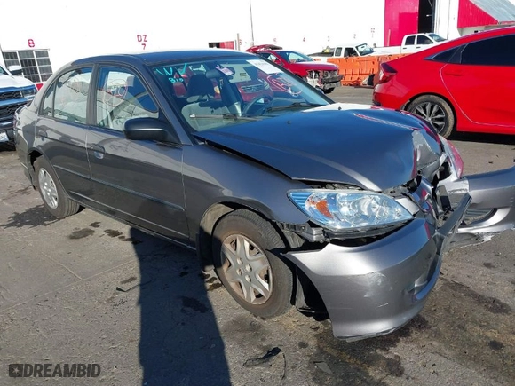 2005 Honda Civic Sdn VP SSRSv with VIN 2HGES16475H516067, listed as a IAAI auction lot 41434167 with 1 mi miles. Bid and sale history available at carsss.com. Image 1.