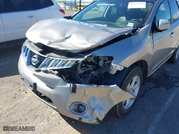 2009 Nissan Murano SL with VIN JN8AZ18W39W211281, listed as a IAAI auction lot 40254241 with 169,010 mi miles. Bid and sale history available at carsss.com. Image 6.