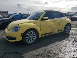 2015 Volkswagen Beetle with VIN 3VW5A7AT9FM816065, listed as a Copart auction lot 45418085 with 94,419 mi miles and Salvage Title. Bid and sale history available at DreamBid. Image 1.