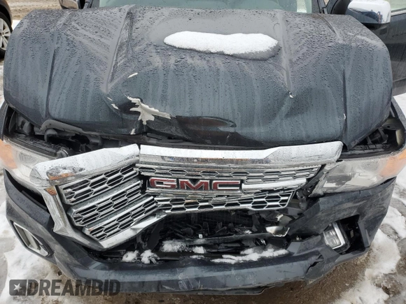 2021 GMC Canyon 4WD Denali with VIN 1GTG6EENXM1199427, listed as a Copart auction lot 86018624 with 98,520 mi miles and Salvage Title. Bid and sale history available at carsss.com. Image 11.